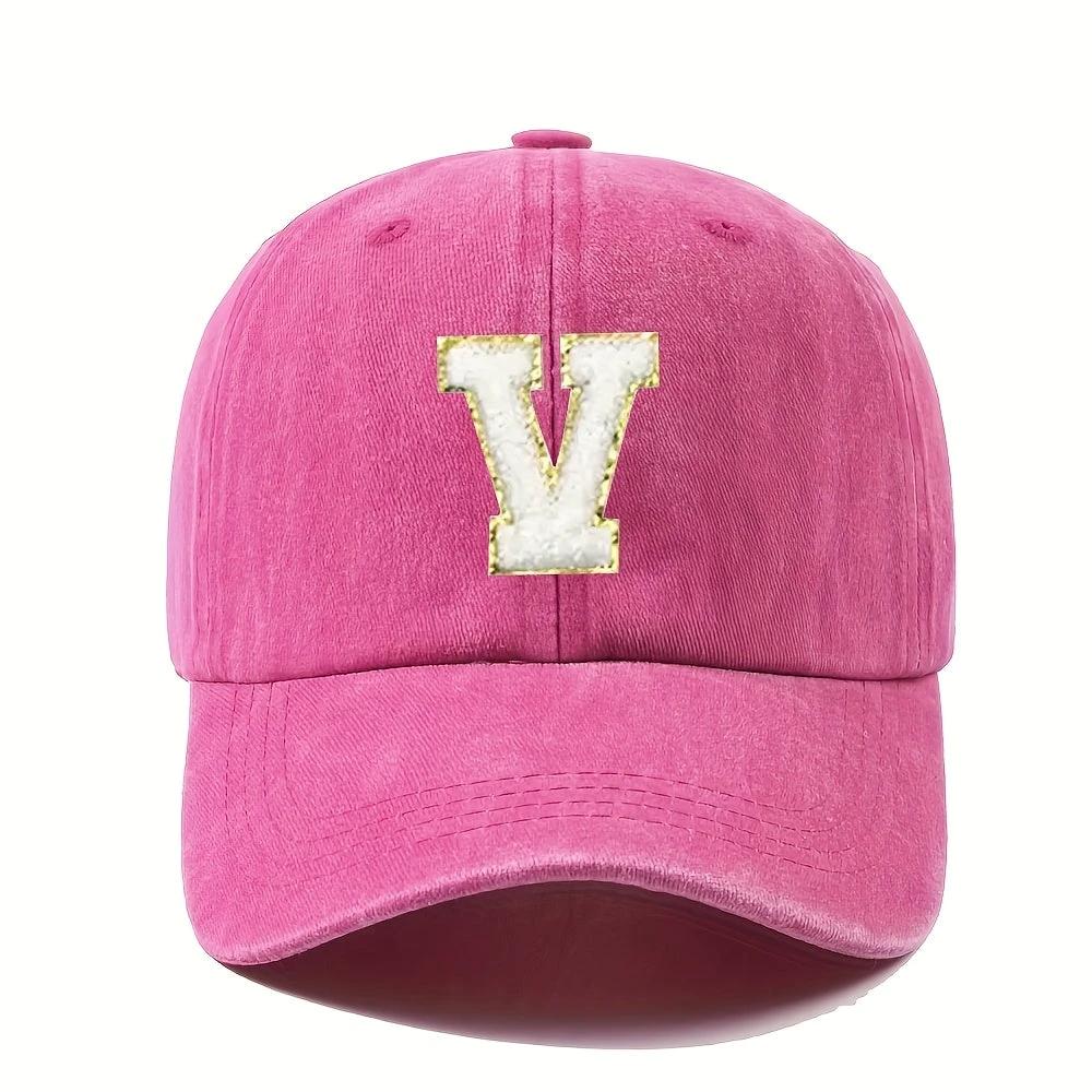 Casquette Baseball – Alphabet A–Z Rose & Dorée - LSDLBoutique
