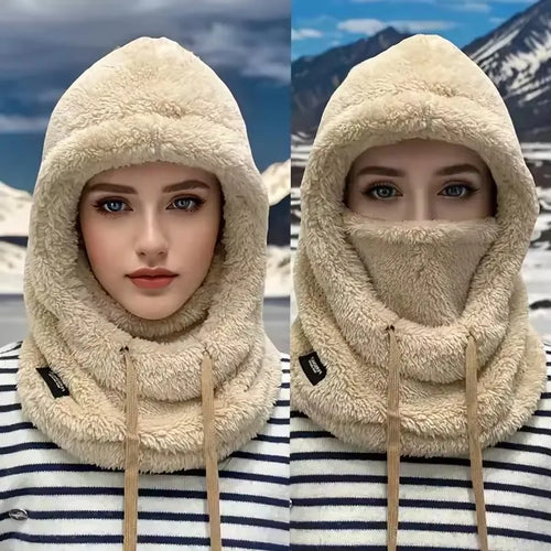 Cagoule polaire teddy à capuche et masque – 4 coloris – vue 2 | Les Secrets de Léa