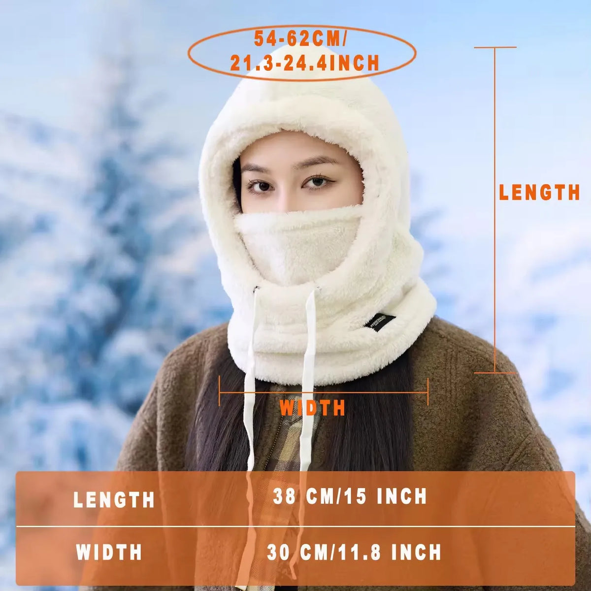 Cagoule polaire teddy à capuche et masque – 4 coloris – vue 5 | Les Secrets de Léa