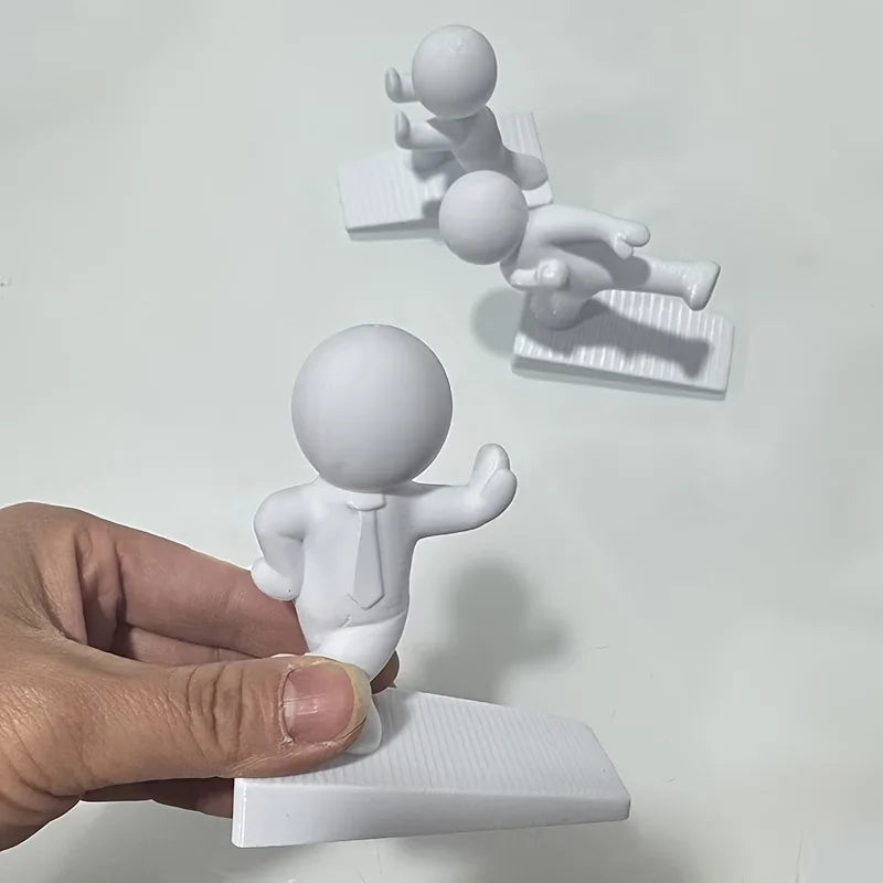 Cale-porte bonhomme imprimé en 3D – 3 poses – vue 4 | Les Secrets de Léa