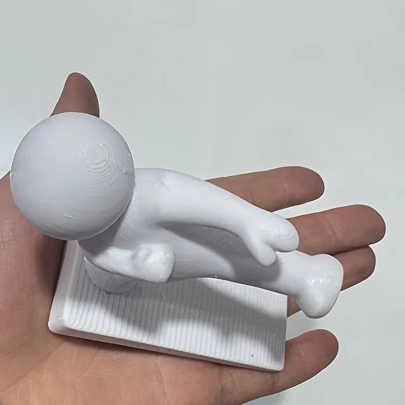 Cale-porte bonhomme imprimé en 3D – 3 poses – vue 7 | Les Secrets de Léa