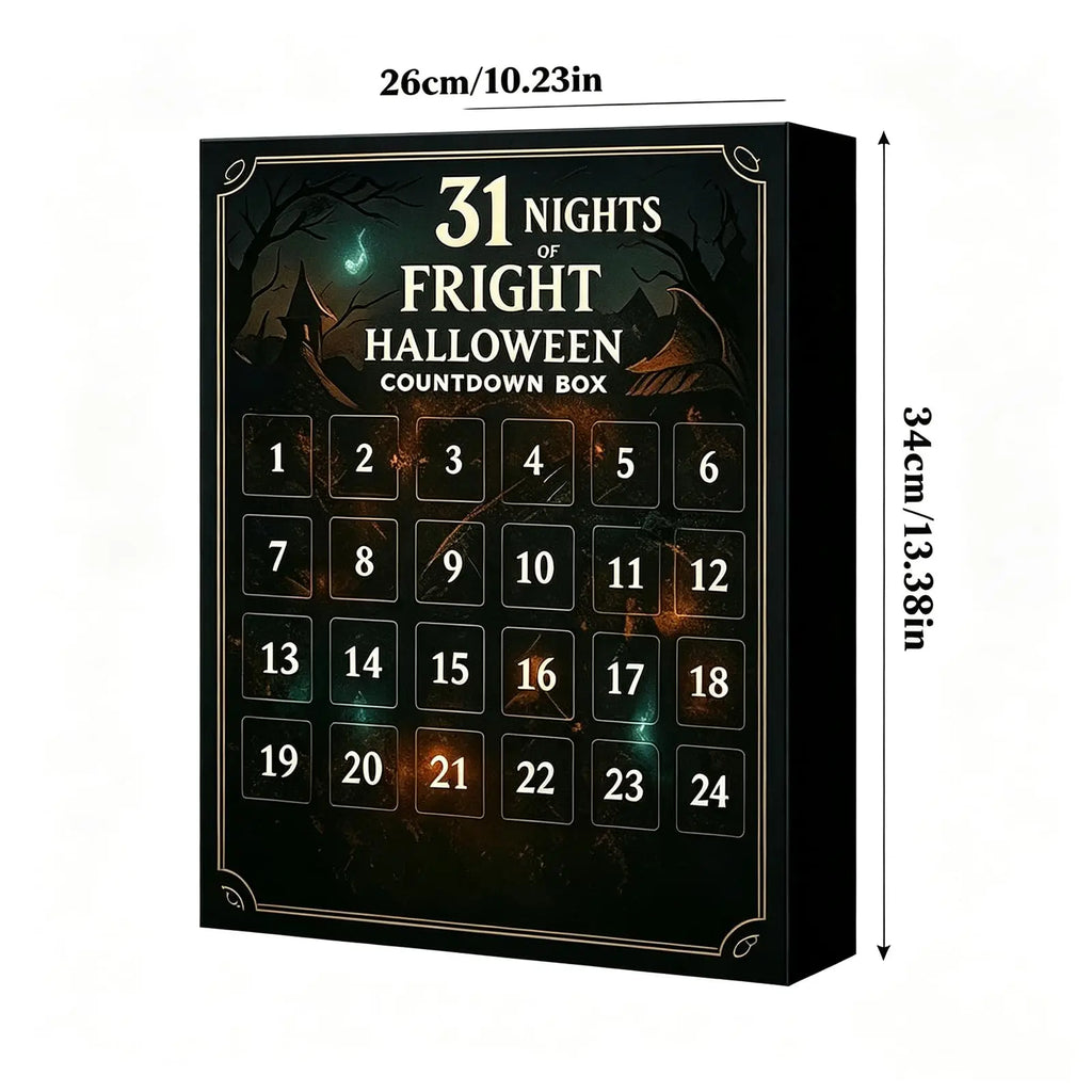 Calendrier Halloween Nuits de frissons – 7, 15 ou 31 cases – vue 2 | Les Secrets de Léa