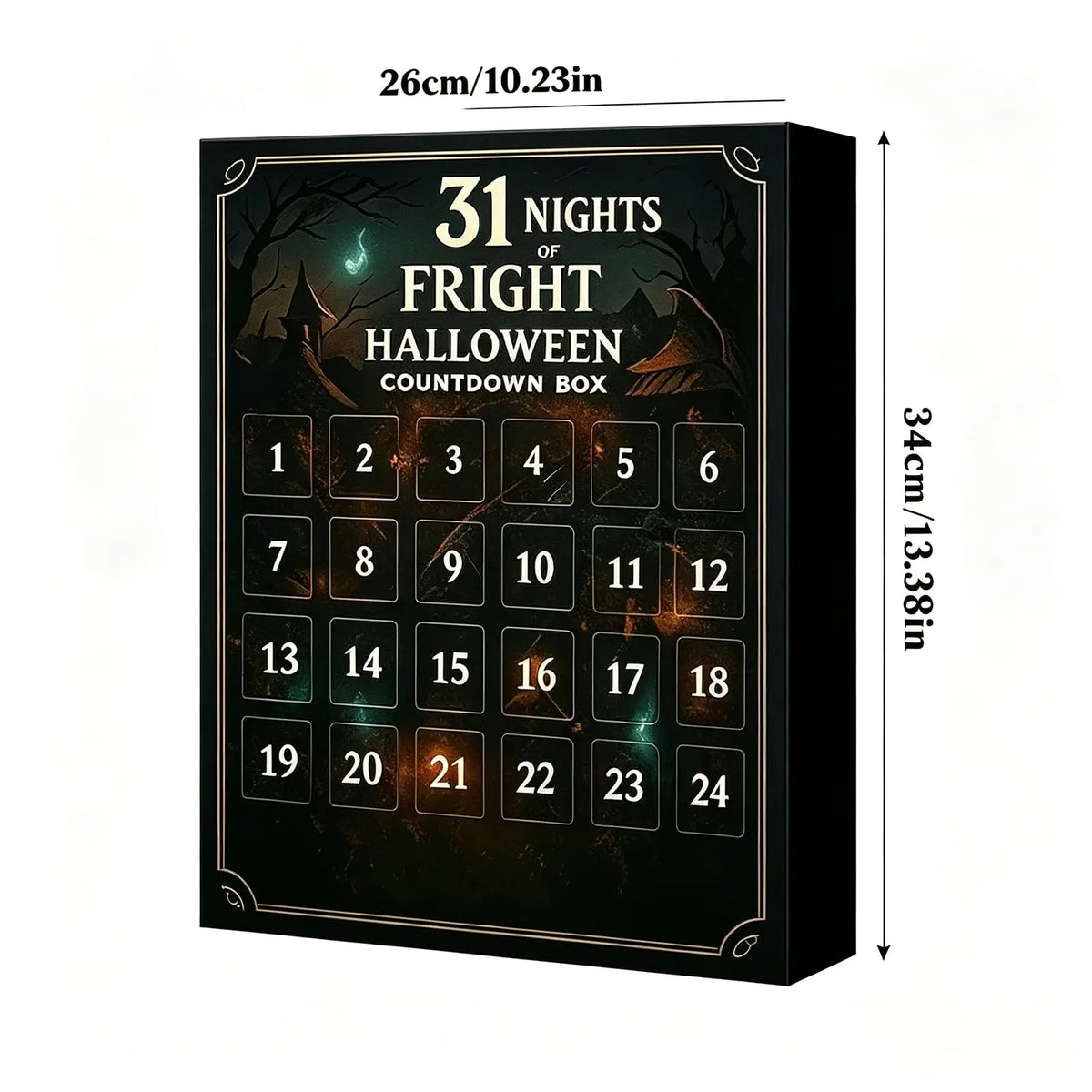 Calendrier Halloween Nuits de frissons – 7, 15 ou 31 cases – vue 2 | Les Secrets de Léa