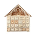 Calendrier de l'Avent en bois – Maison avec LED, 24 tiroirs – vue 9 | Les Secrets de Léa