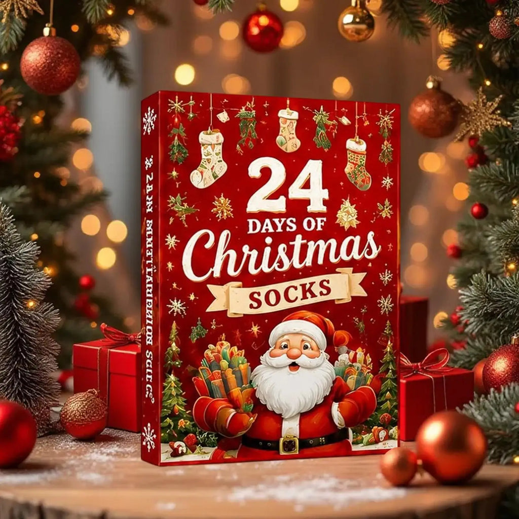 Calendrier de l'Avent chaussettes de Noël – 12 paires – vue 4 | Les Secrets de Léa