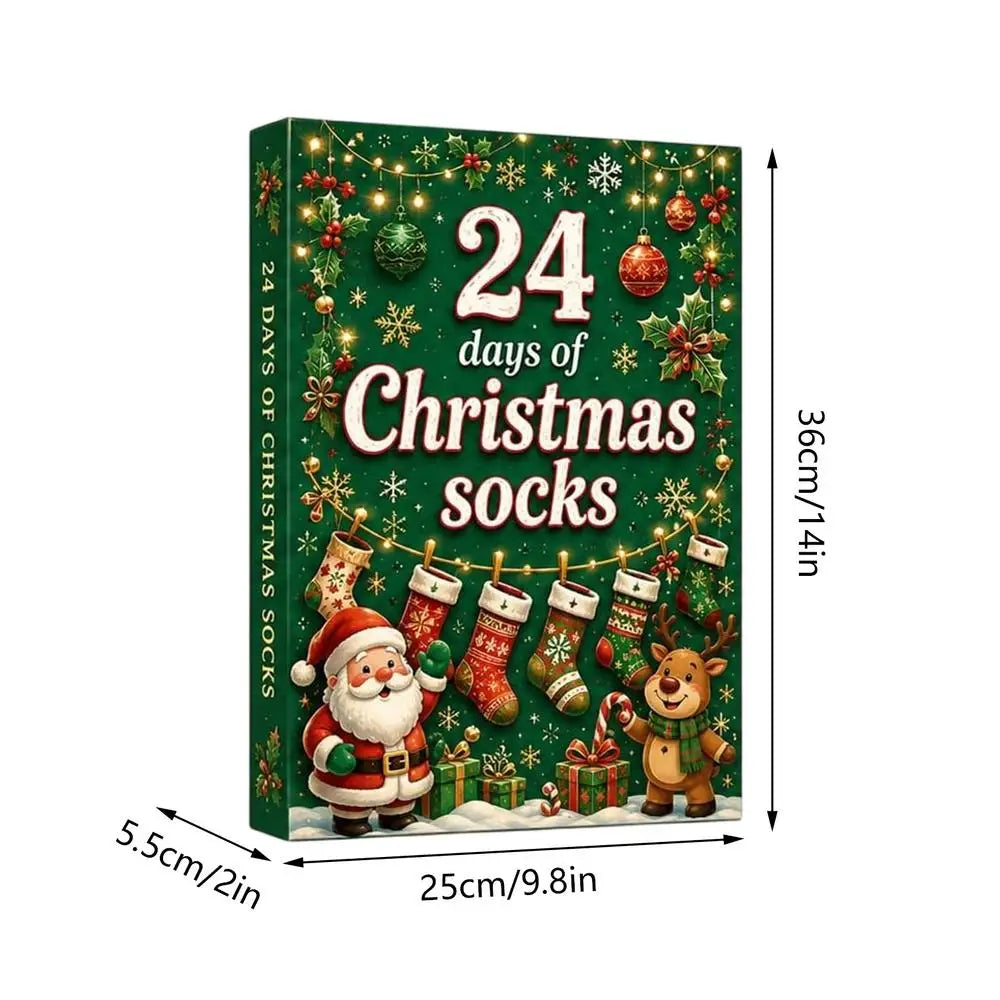 Calendrier de l'Avent chaussettes de Noël – 12 paires – vue 8 | Les Secrets de Léa