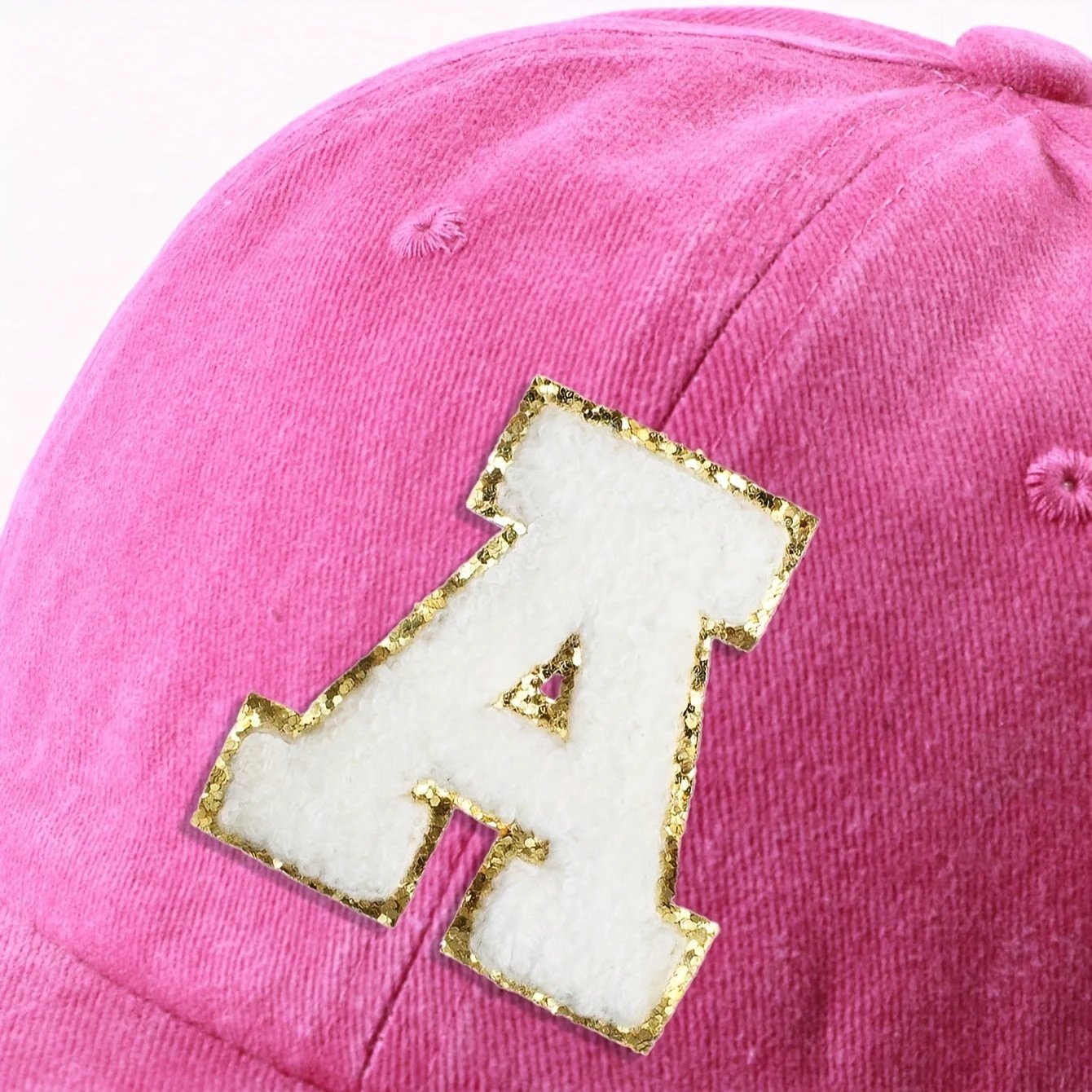 Casquette Baseball – Alphabet A–Z Rose & Dorée - LSDLBoutique