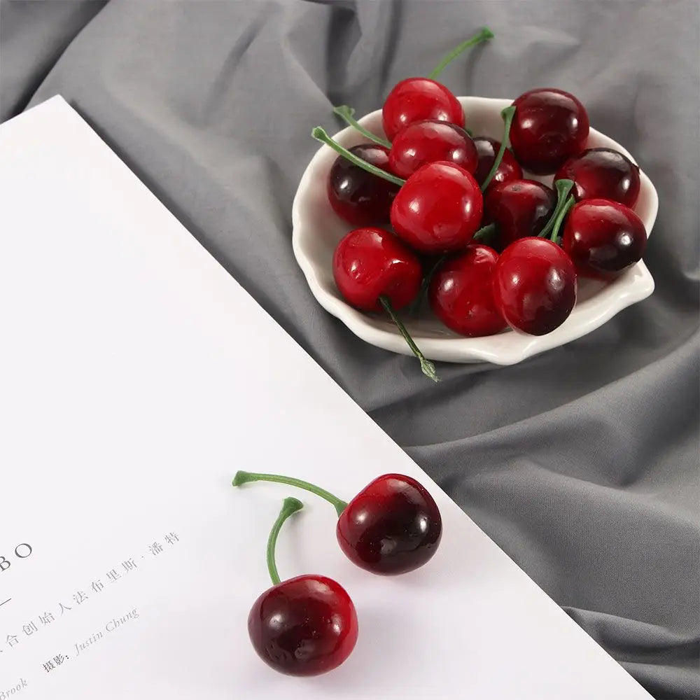 Cerises artificielles déco – Lot de 20, 2,5 cm – vue 4 | Les Secrets de Léa