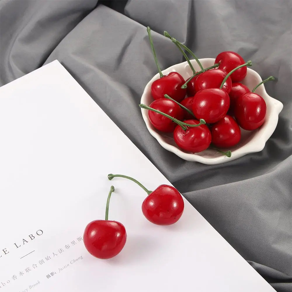 Cerises artificielles déco – Lot de 20, 2,5 cm – vue 5 | Les Secrets de Léa
