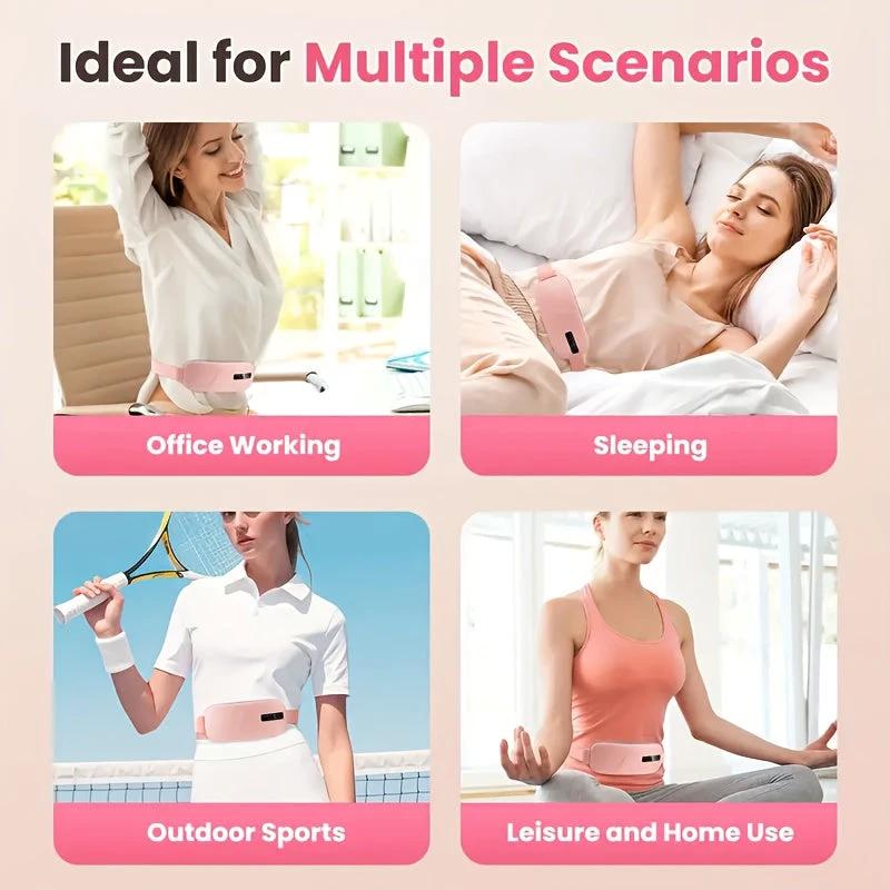 Masseur abdominal chauffant USB – 5 niveaux - LSDLBoutique