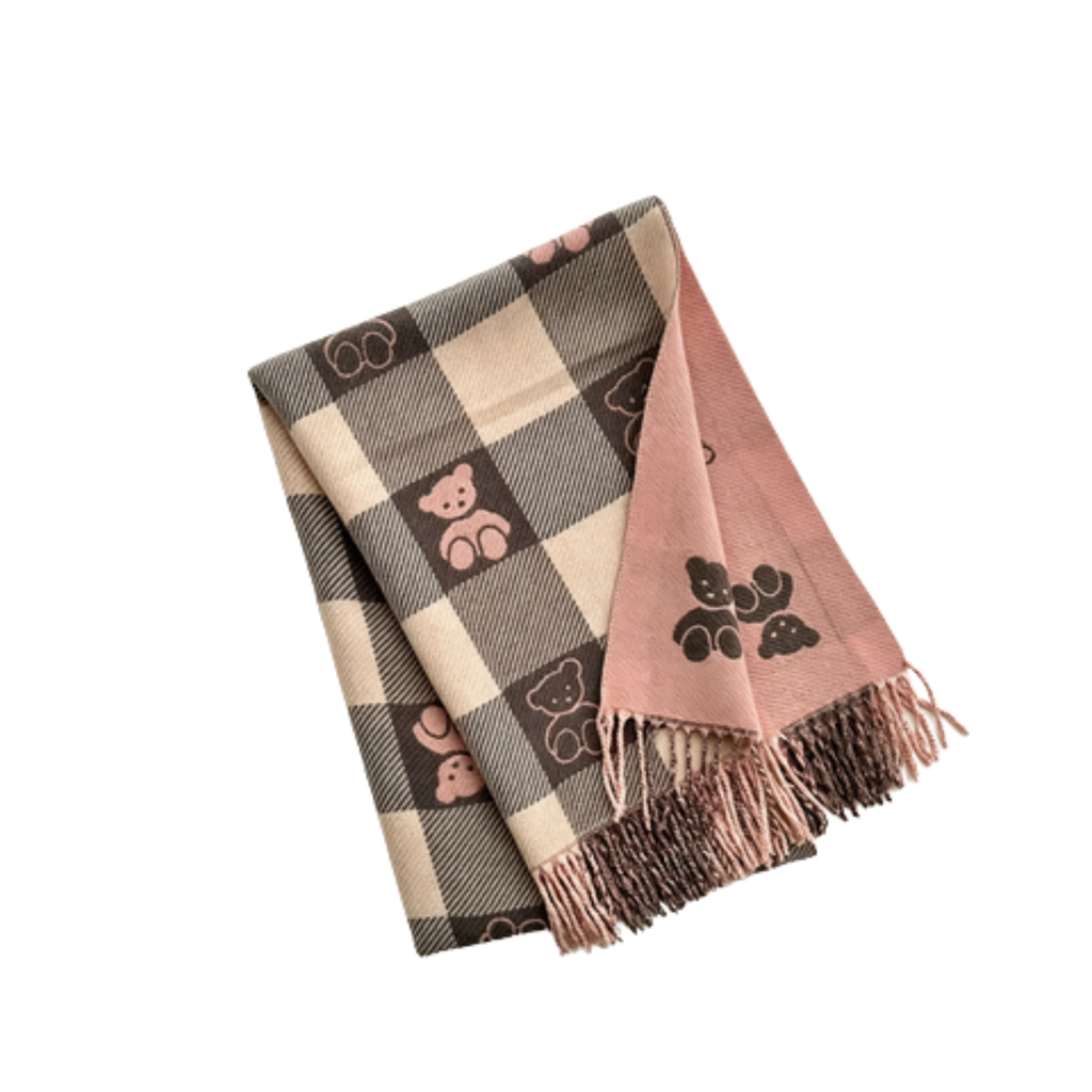 Weicher bedruckter Fransenschal – 200 × 33 cm, 9 Motive