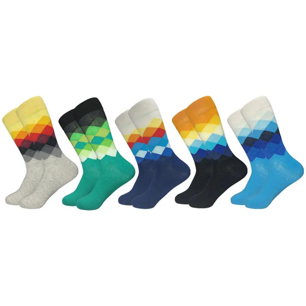 Chaussettes fantaisie à motifs – Lot de 5 paires, homme – vue 10 | Les Secrets de Léa