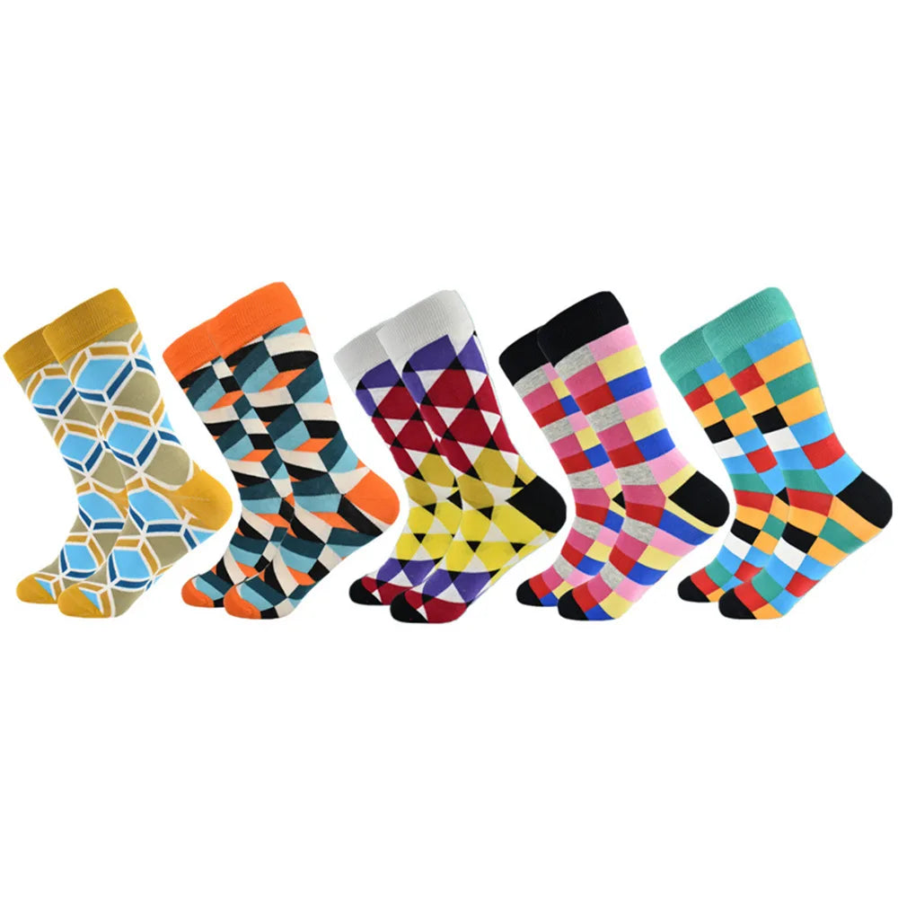 Chaussettes fantaisie à motifs – Lot de 5 paires, homme – vue 12 | Les Secrets de Léa