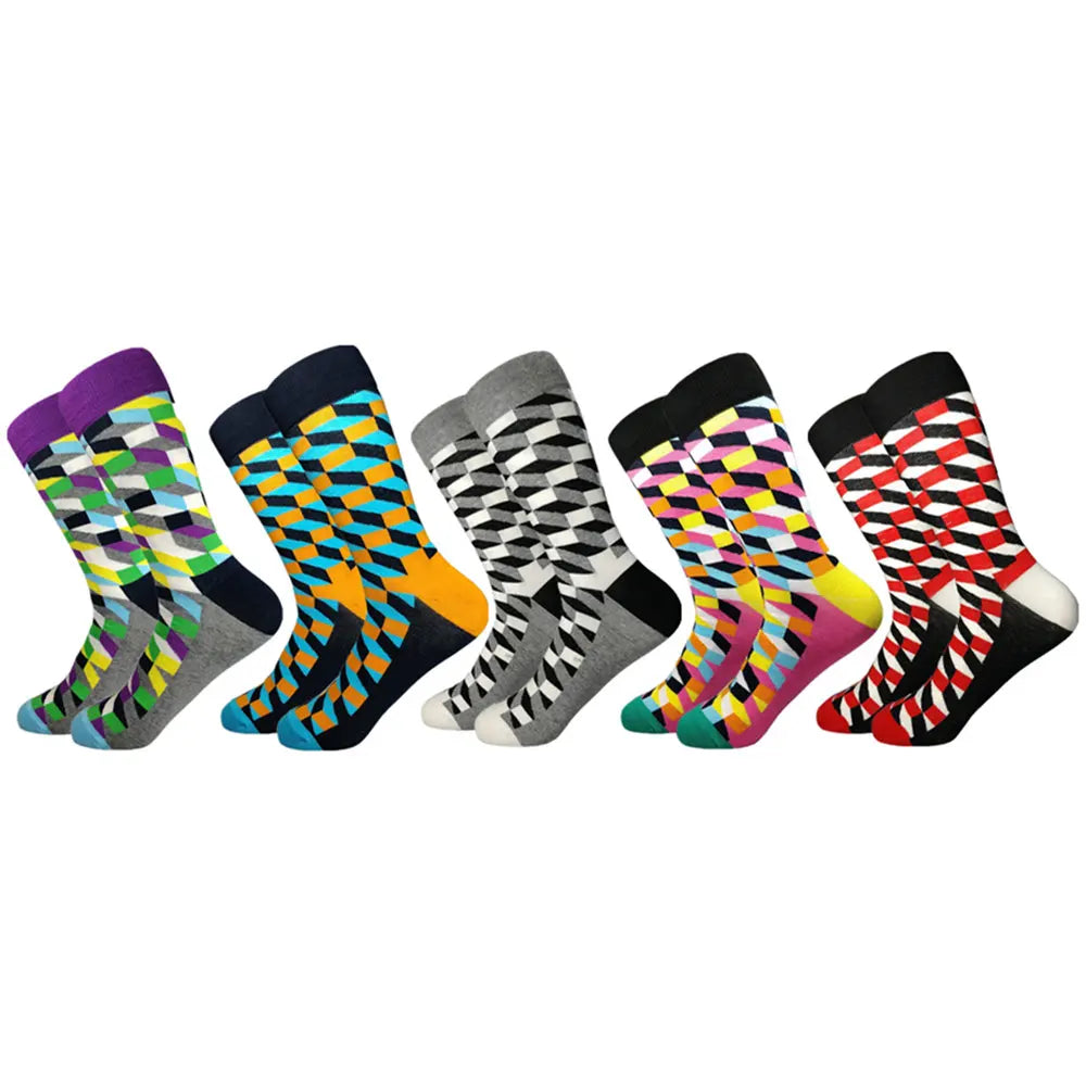 Chaussettes fantaisie à motifs – Lot de 5 paires, homme – vue 14 | Les Secrets de Léa