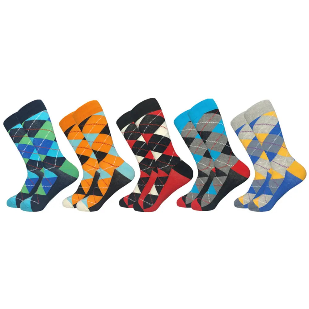 Chaussettes fantaisie à motifs – Lot de 5 paires, homme – vue 15 | Les Secrets de Léa