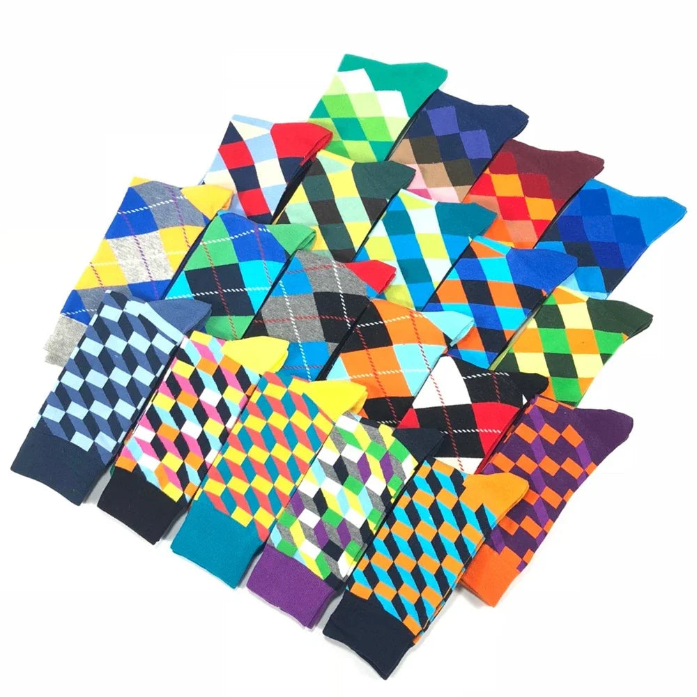 Chaussettes fantaisie à motifs – Lot de 5 paires, homme – vue 2 | Les Secrets de Léa