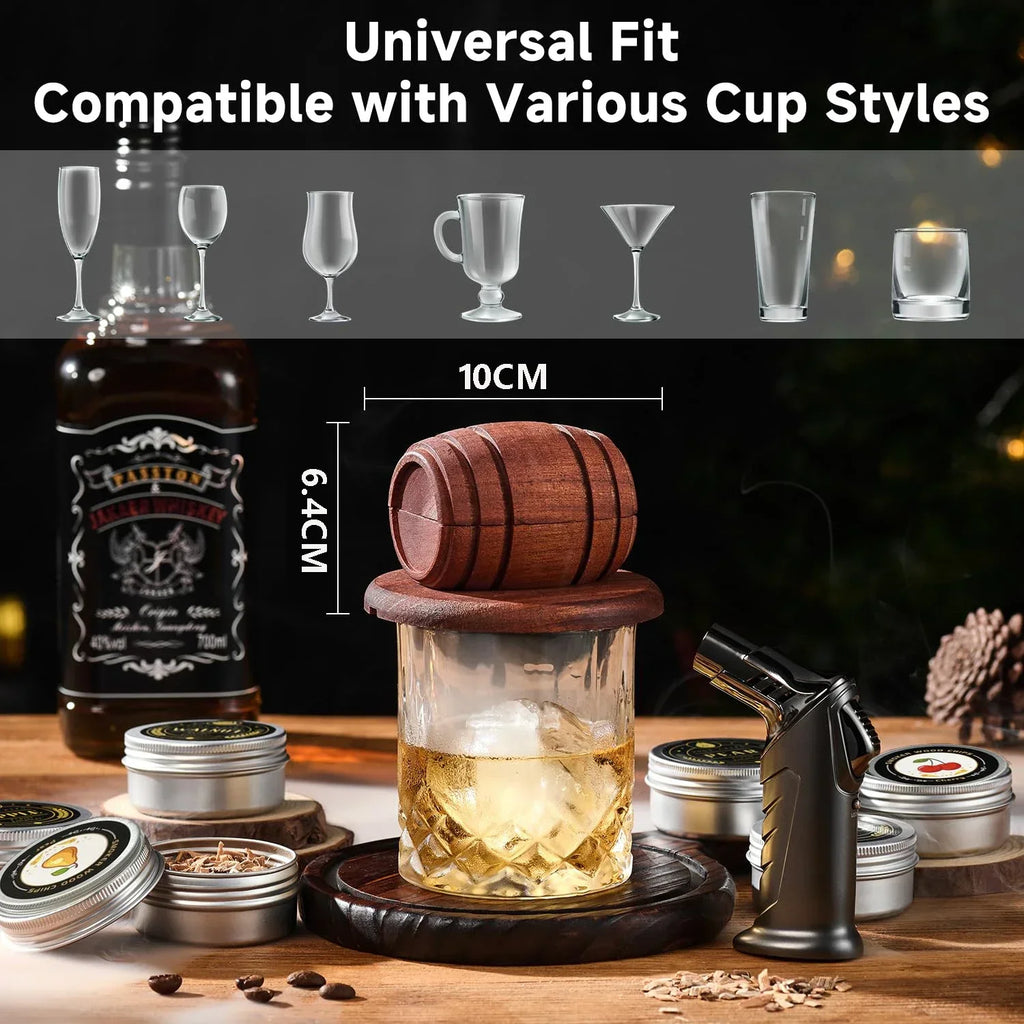 Coffret aromatiseur à cocktails – Copeaux de bois, 6 arômes – vue 2 | Les Secrets de Léa