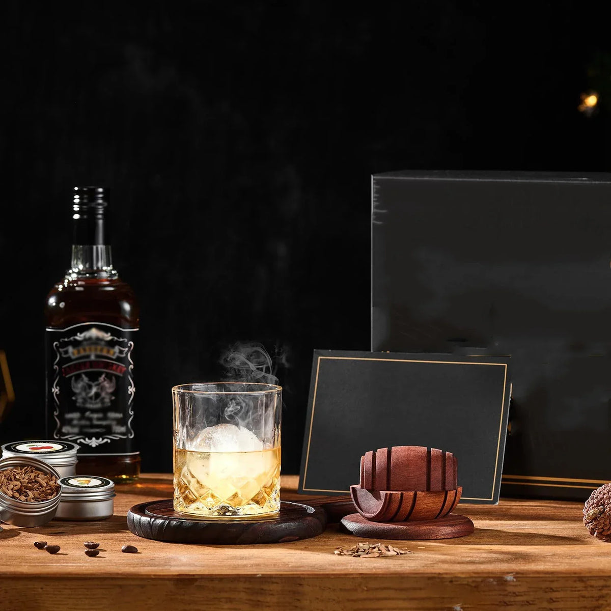 Coffret aromatiseur à cocktails – Copeaux de bois, 6 arômes – vue 3 | Les Secrets de Léa
