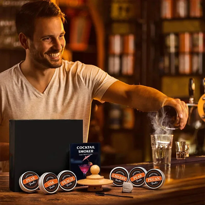 Coffret aromatiseur à cocktails – Copeaux de bois, 6 arômes – vue 5 | Les Secrets de Léa