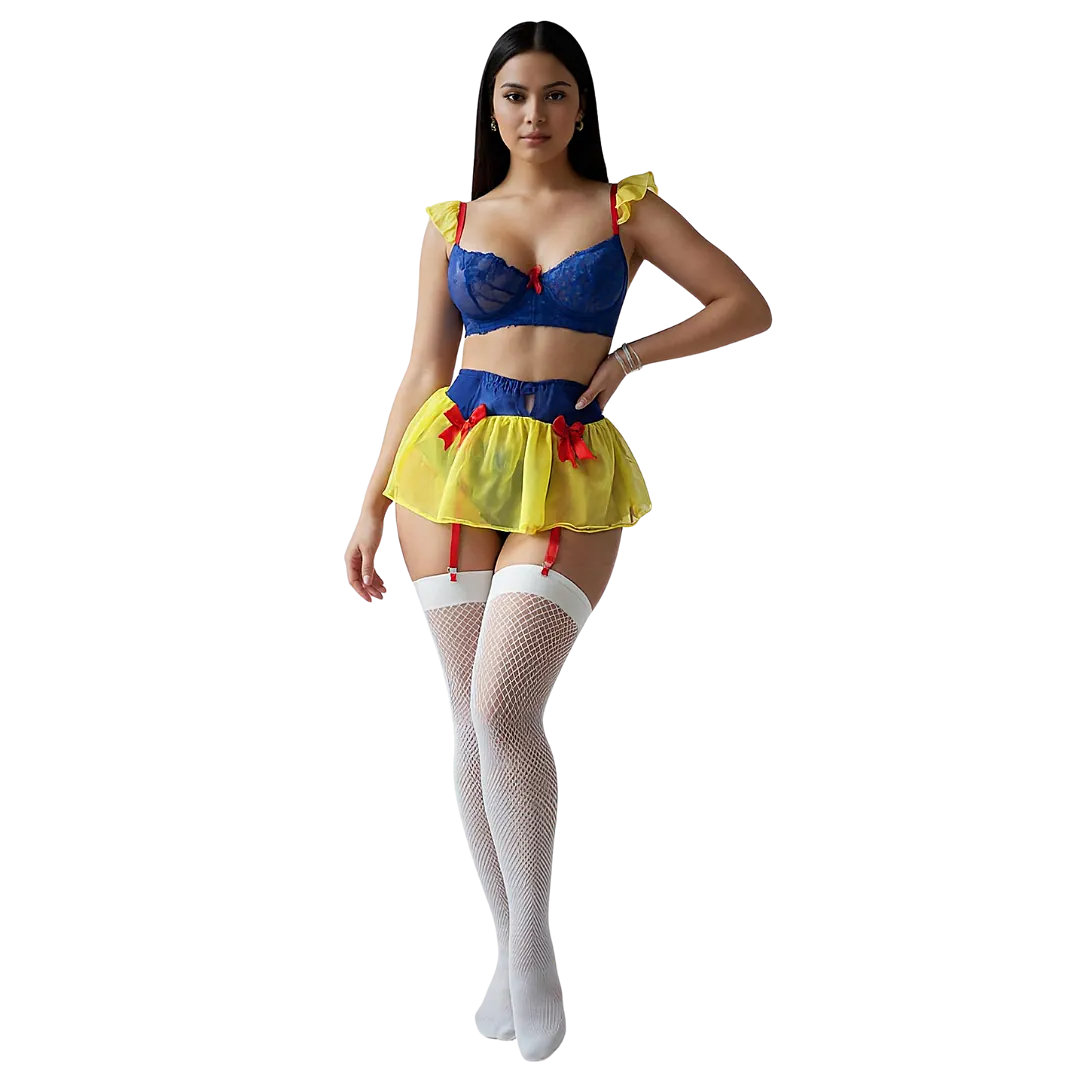 Dessous-Set aus Polyester – Blanche Les Secrets de Léa
