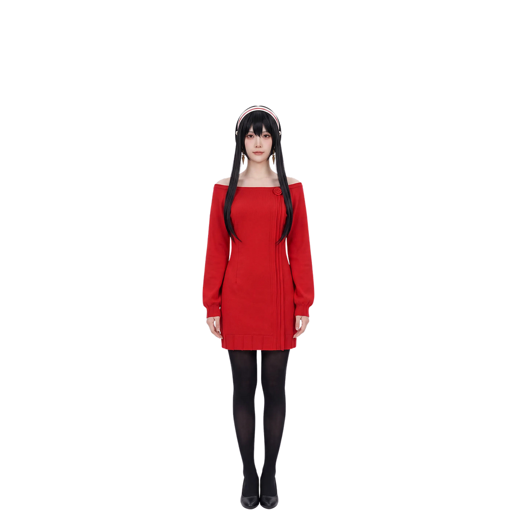 Red sweater dress cosplay costume – Yor Forger