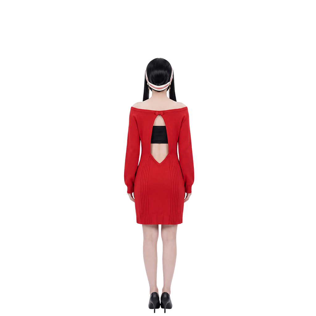 Red sweater dress cosplay costume – Yor Forger
