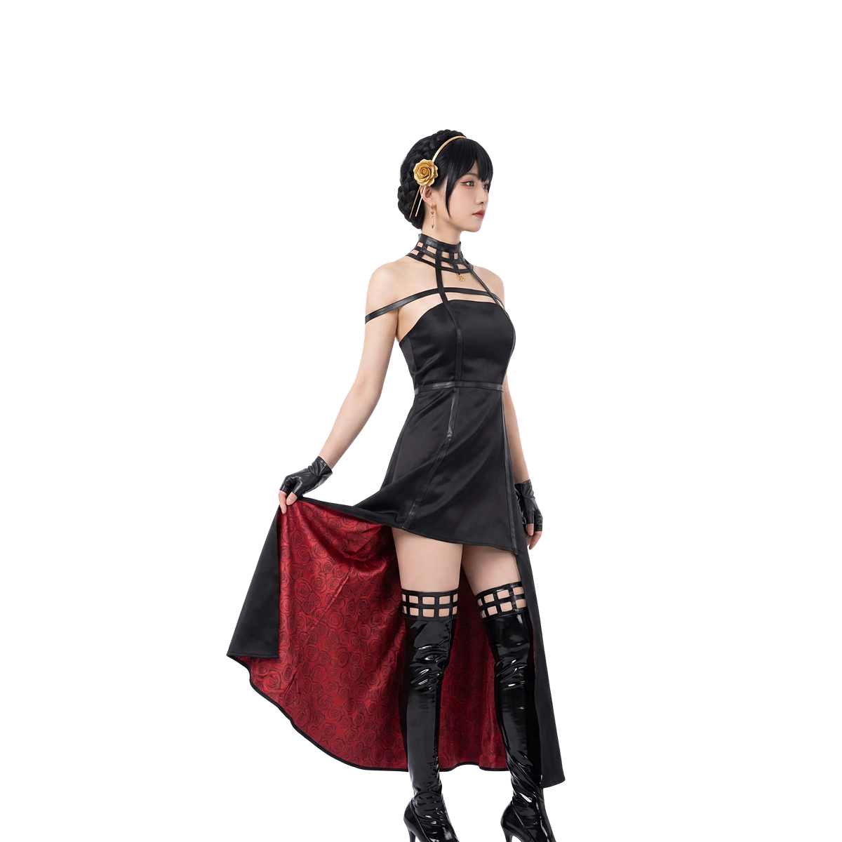 Yor Forger Cosplay-Kostüm – Kleid, Perücke, Accessoires