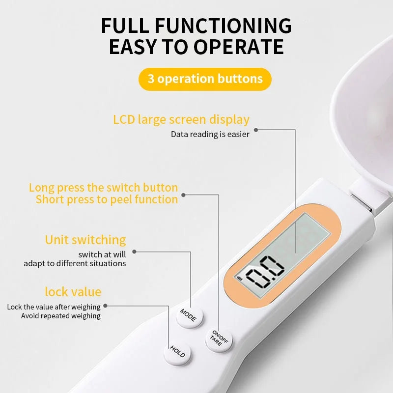 Cuillère balance numérique – 500 g, précision 0,1 g – vue 6 | Les Secrets de Léa