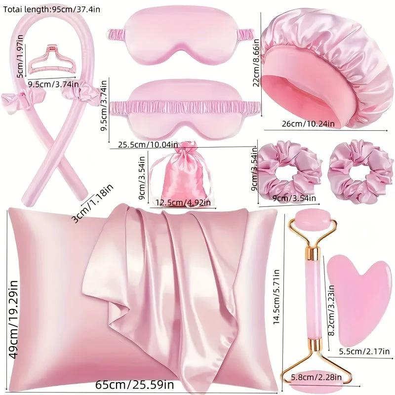 Ensemble Sans Chaleur 13 Pièces Satin Noir Édition Limitée - LSDLBoutique