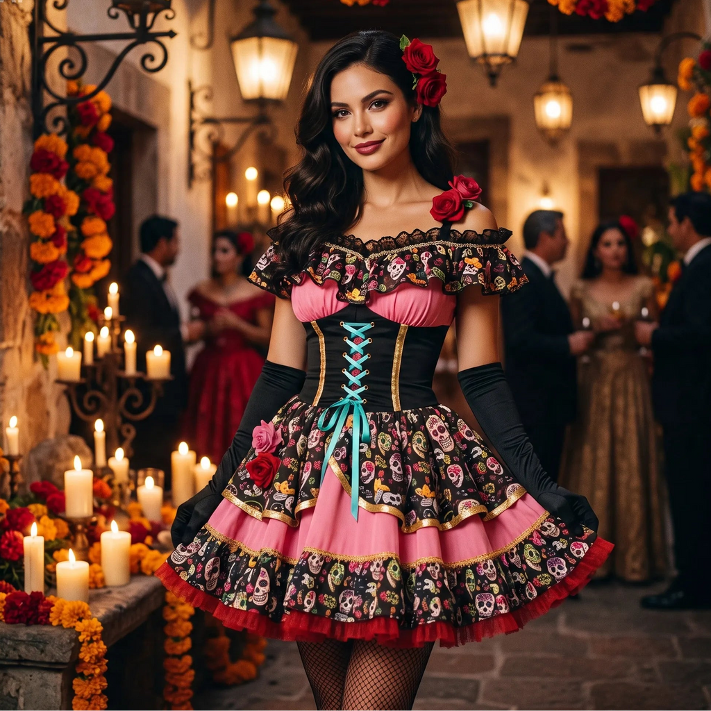 Costume mariée zombie horrifique – Robe Halloween femme