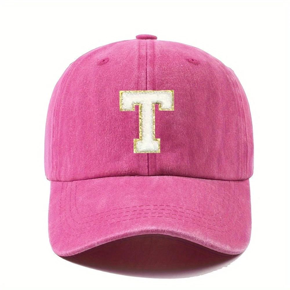 Casquette Baseball – Alphabet A–Z Rose & Dorée - LSDLBoutique