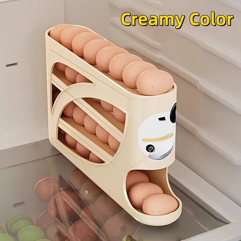 Distributeur d'œufs roulant 3 niveaux pour frigo – vue 8 | Les Secrets de Léa