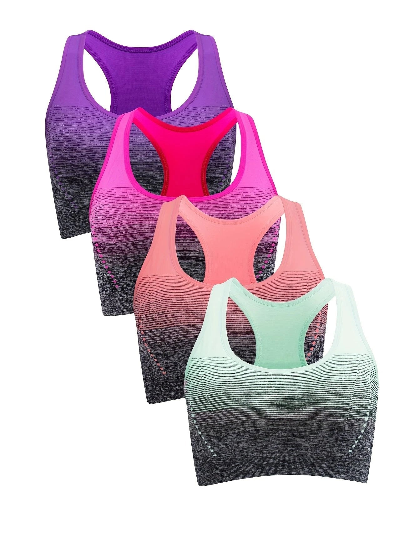 Lot de 4 Brassières de Sport Femme – Dos Croisé - LSDLBoutique