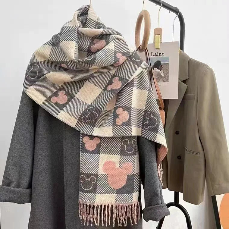 Écharpe à franges imprimée douce – 200 × 33 cm, 9 motifs – vue 6 | Les Secrets de Léa