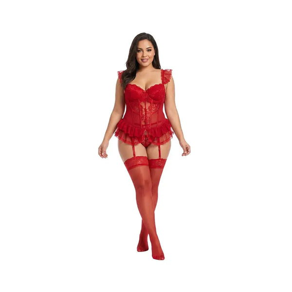 Ensemble lingerie dentelle transparente bretelles – Camis