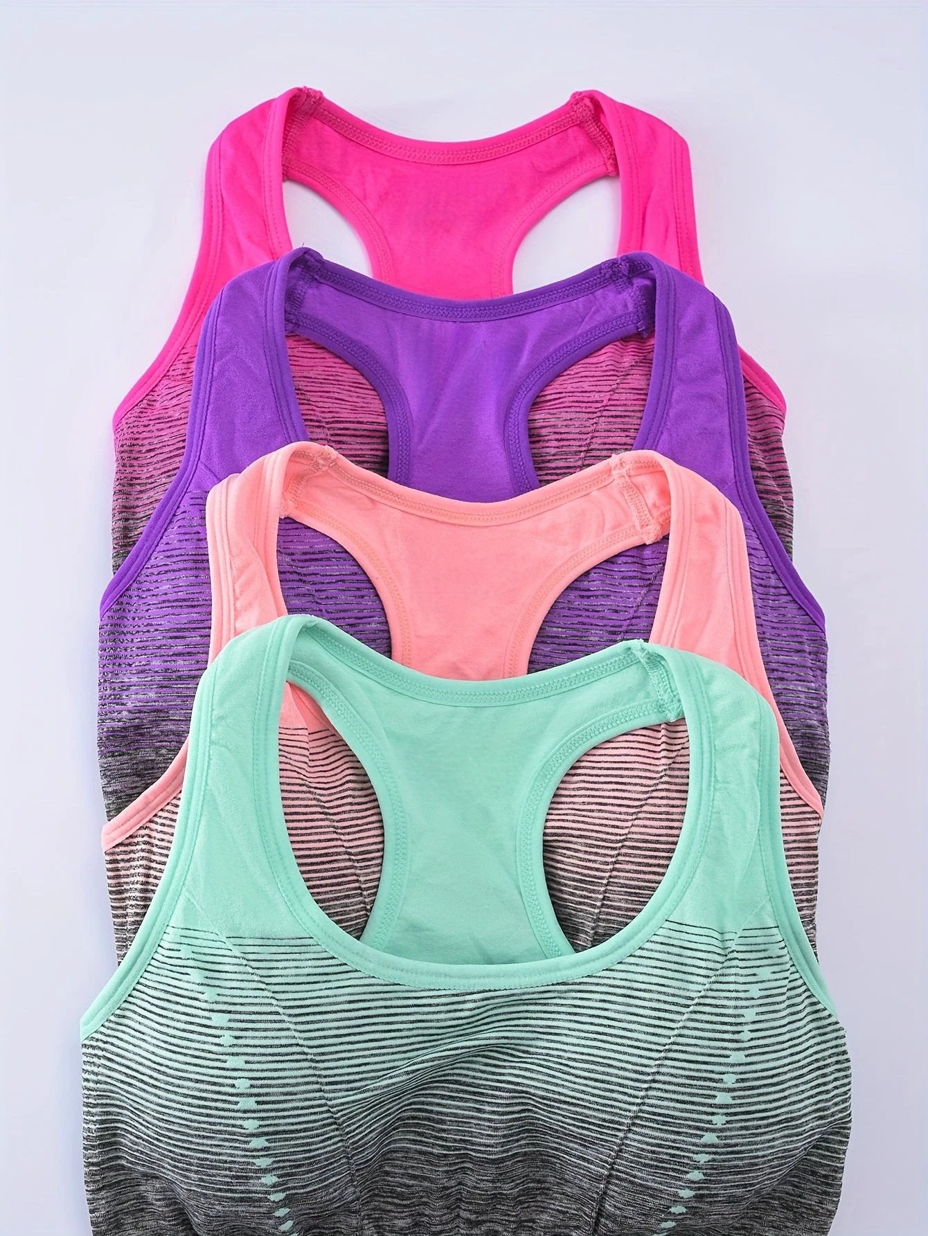 Lot de 4 Brassières de Sport Femme – Dos Croisé - LSDLBoutique