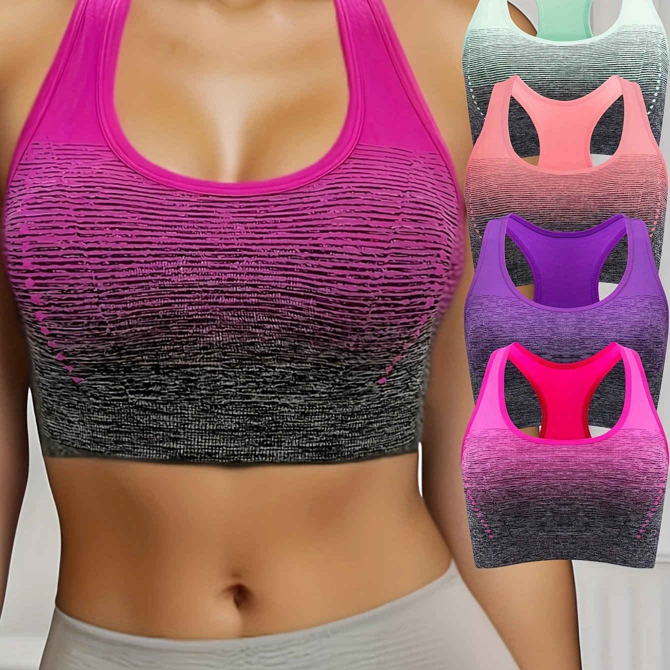 Lot de 4 Brassières de Sport Femme – Dos Croisé - LSDLBoutique