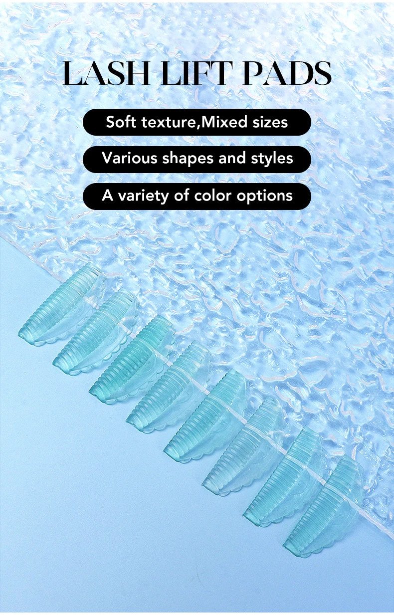 Set De 8 Pads De Rehaussement De Cils En Silicone Hypoallergénique Réutilisables Pour Lifting Précis Et Durable - LSDLBoutique