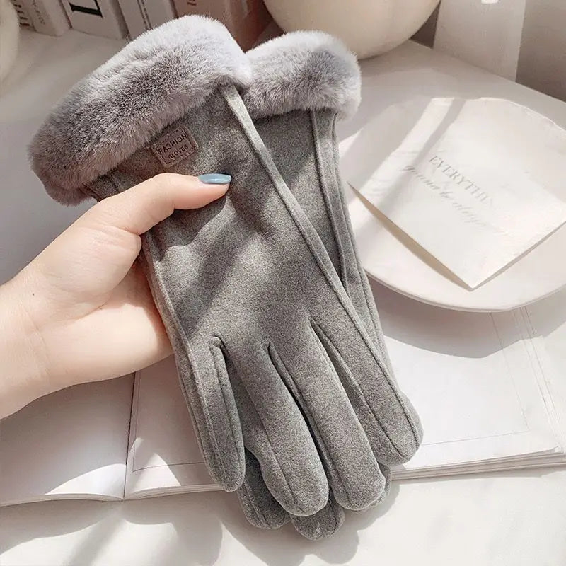 Gants d'hiver tactiles doublés peluche – 4 coloris – vue 10 | Les Secrets de Léa
