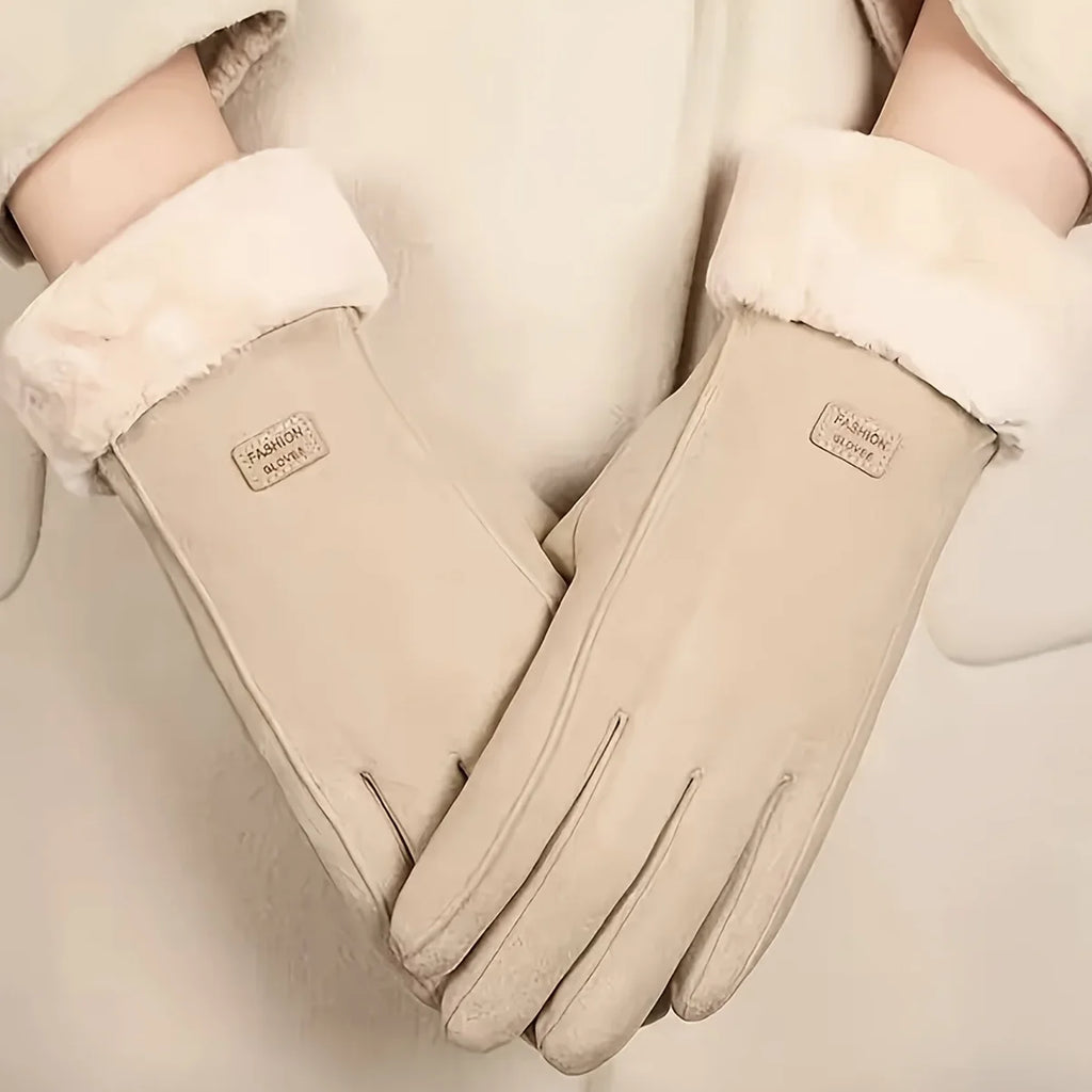 Gants d'hiver tactiles doublés peluche – 4 coloris – vue 5 | Les Secrets de Léa