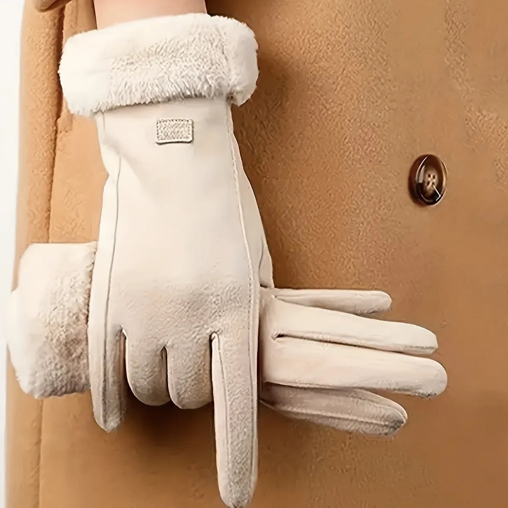 Gants d'hiver tactiles doublés peluche – 4 coloris – vue 6 | Les Secrets de Léa