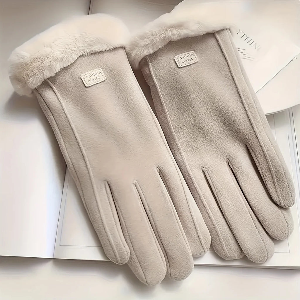 Gants d'hiver tactiles doublés peluche – 4 coloris – vue 7 | Les Secrets de Léa