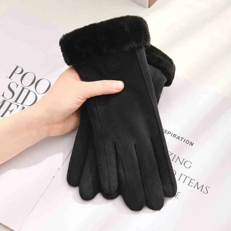Gants d'hiver tactiles doublés peluche – 4 coloris – vue 8 | Les Secrets de Léa
