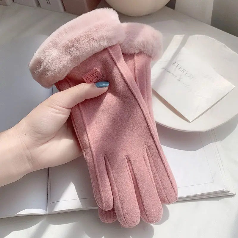 Gants d'hiver tactiles doublés peluche – 4 coloris – vue 9 | Les Secrets de Léa
