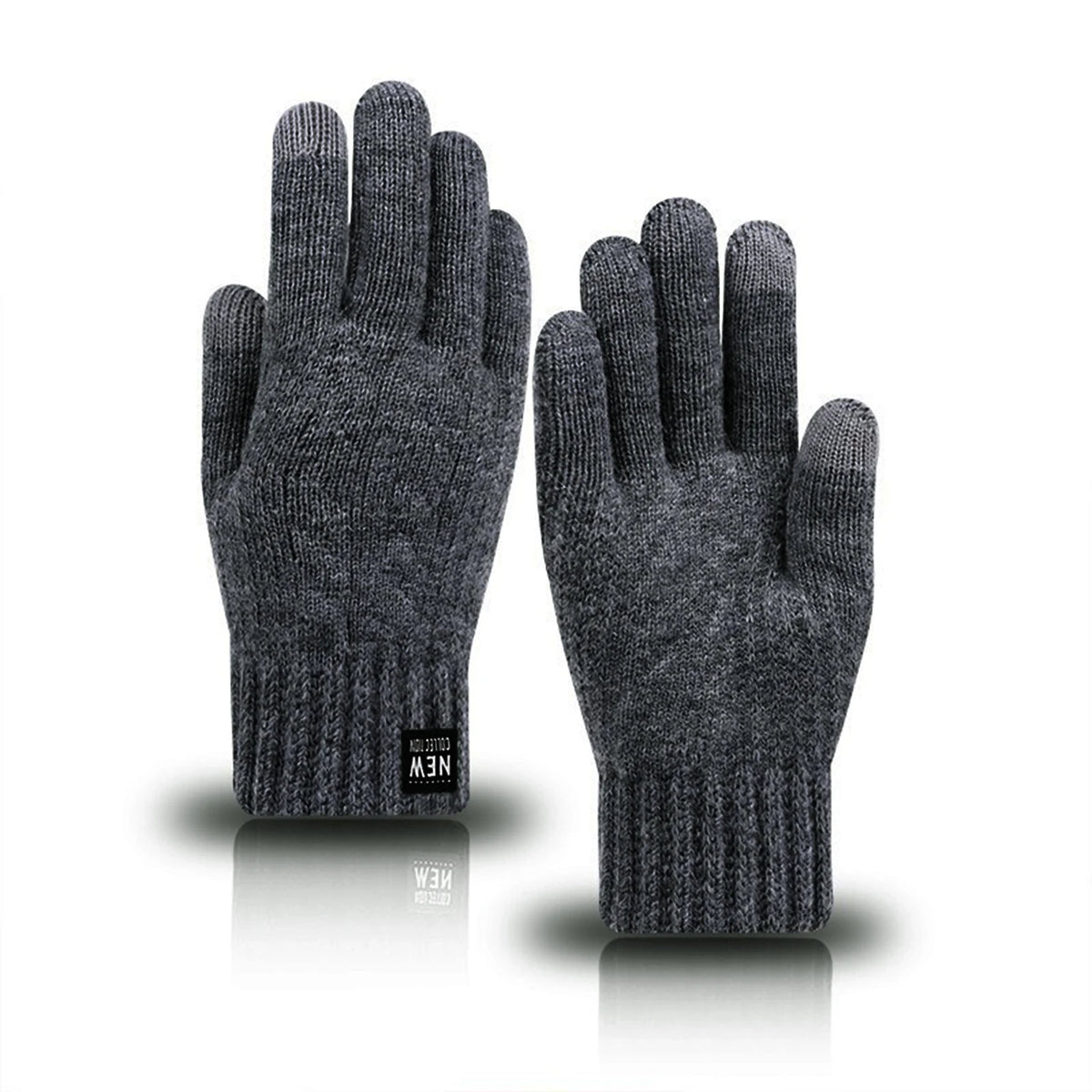 Gants tricotés doublés polaire – Écran tactile, femme – vue 10 | Les Secrets de Léa