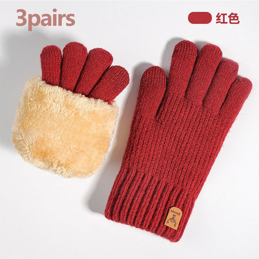 Gants tricotés doublés polaire – Écran tactile, femme – vue 13 | Les Secrets de Léa