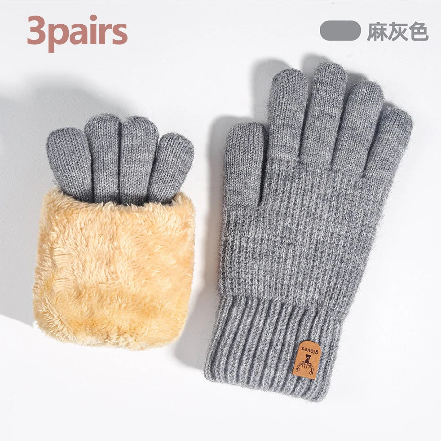 Gants tricotés doublés polaire – Écran tactile, femme – vue 15 | Les Secrets de Léa