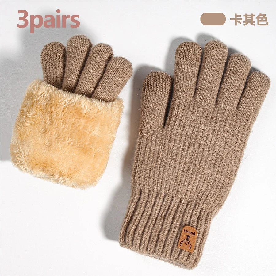 Gants tricotés doublés polaire – Écran tactile, femme – vue 16 | Les Secrets de Léa