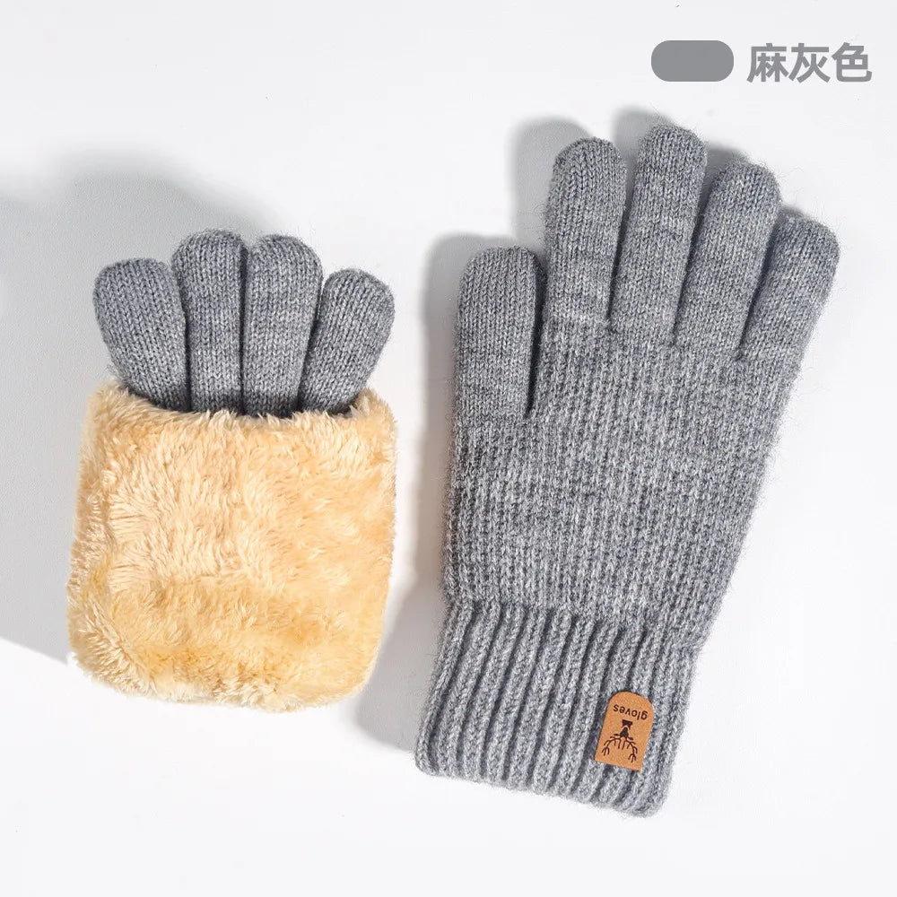 Gants tricotés doublés polaire – Écran tactile, femme – vue 17 | Les Secrets de Léa