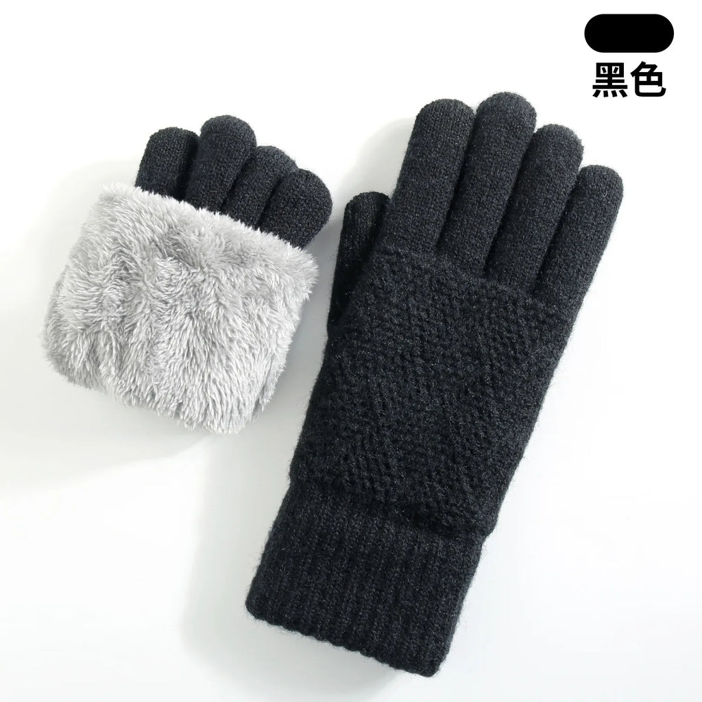 Gants tricotés doublés polaire – Écran tactile, femme – vue 18 | Les Secrets de Léa